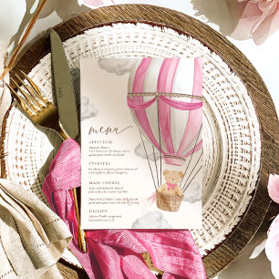 Menu On peut attendre le Baby shower rose