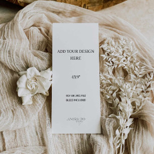 Menu ou impression de programme 4x9 pouces