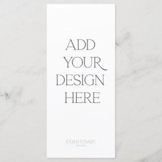 Menu ou impression de programme 4x9 pouces