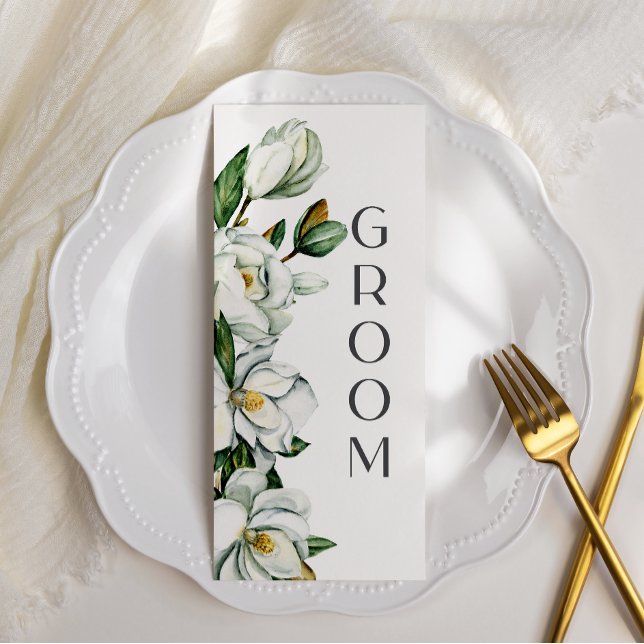 Menu Panneau de chaise de mariage rustique à fleurs de  (Créateur téléchargé)