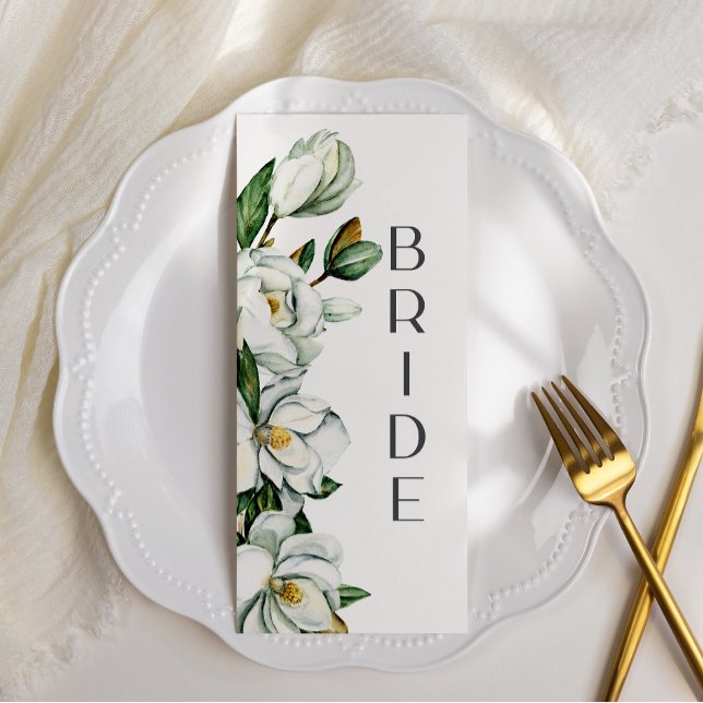 Menu Panneau de chaise de mariage rustique à fleurs de  (Créateur téléchargé)