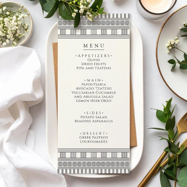 Menu Party avec pour partie grecque ou romaine (Créateur téléchargé)