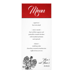 Menu Passeport Pologne rouge