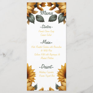 Menu Patch de tournesol