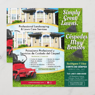 Menu Paysage de coupe d'herbe de l'entretien de la pelo