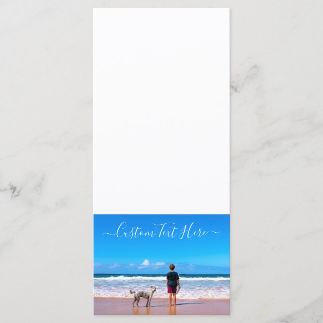 Menu Photo et texte personnalisés - Votre propre design (Devant)