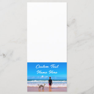 Menu photo personnalisé avec texte personnalisé