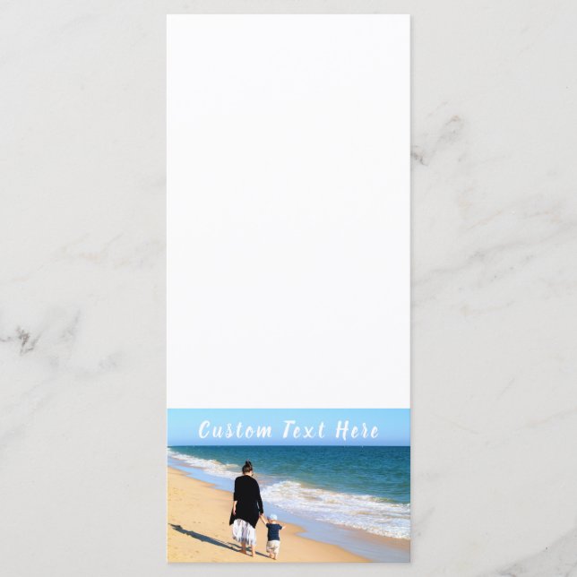 Menu photo personnalisé avec vos photos et votre t (Devant)