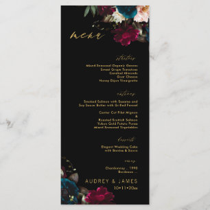 Menu PixDezines Moody Botanical Sarcelle Anémone Bourgo