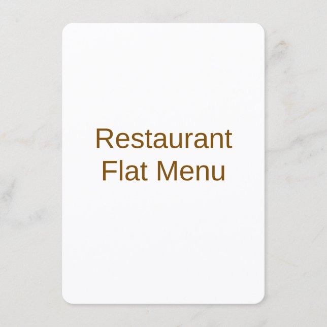 Menu Plat (Devant)