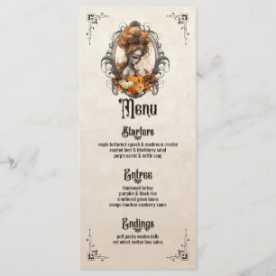 Menu plat Goth Thanksgiving