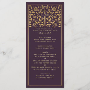 Menu Plat Mariage Eggplant Royal Medieval