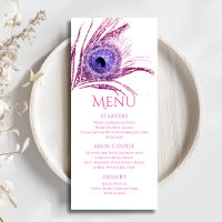 Plume de Paon Chic Pailleté Rose Bat Mitzvah