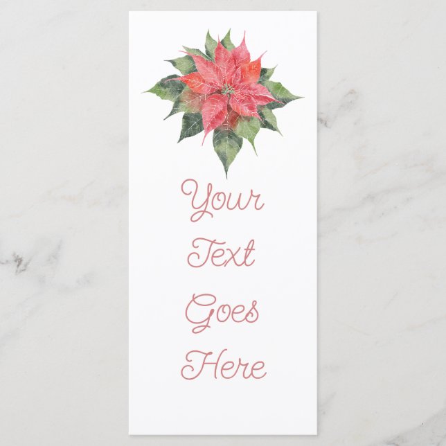 Menu Poinsettia Délicat (Devant)