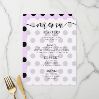 Menu Points Rétro Personnalisés