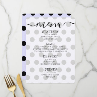 Menu Points Rétro Personnalisés