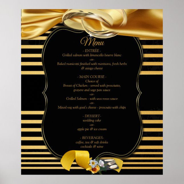 Menu Poster Inspiration Gatsby le Magnifique (Devant)