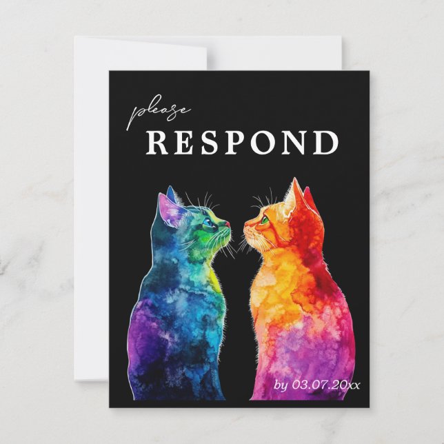 MENU + QR carte RSVP de "Puriment votre : une plui (Devant)