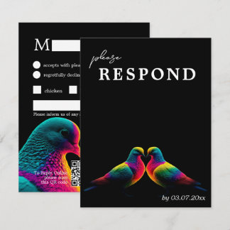 MENU + QR RSVP Colombes de la Promesse