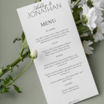 Réception De Mariage Moderne, Centrée Sur La Typog