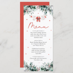 Menu Red Père Noël Baby Christmas Baby Clothes Baby sho