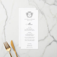 Regency Era Black Crest Monogram Mariage