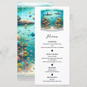 Menu Requins et poissons Aquarium Aquarium Aquarium Aqu