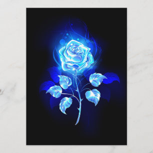 Menu Rose bleu brûlant