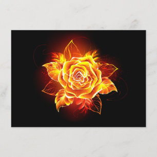 Menu Rose incendie en floraison