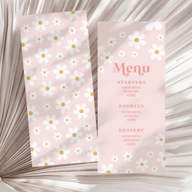 Menu Rose Rétro Daisy (Créateur téléchargé)