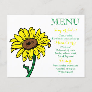 Menu Rouge, Noir & Blanc Étoiles de Mariage Citati