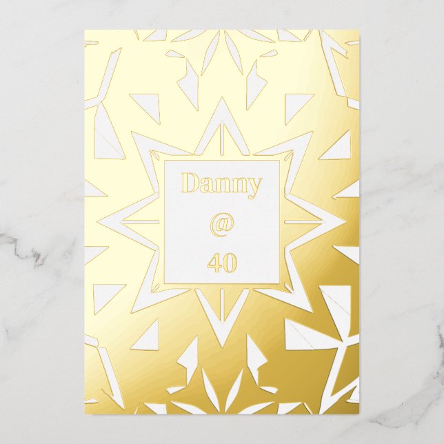 Menu Royal Birday Dinner Party (Recto)