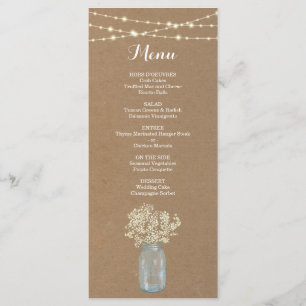 Menu rustique pour Mariage ou autre occasion spéci