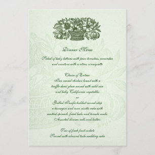 Menu Sage Classic Flower Basket