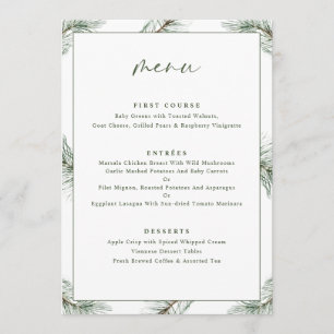 Menu Sapin de Noël de vacances de Noël