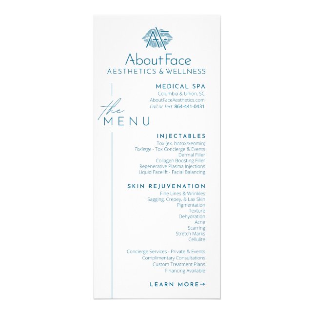 Menu Service Cartes en rack (Devant)