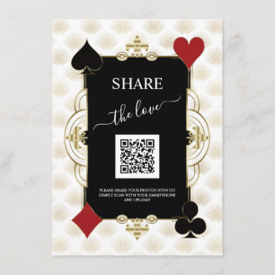 Menu Signe QR Code de mariage pour partager l'amour en