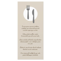 Simple Élégant & Moderne Taupe Restaurant sur mesu