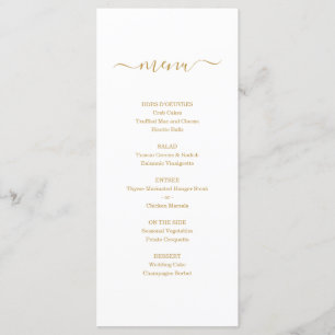 Menu simple pour Mariage ou autre occasion spécial