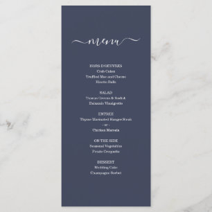 Menu simple pour Mariage ou autre occasion spécial