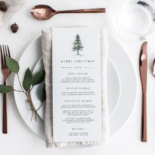 Menu Soirée de Noël Splendor d'hiver