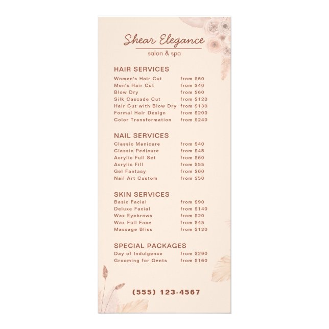 Menu Sophistiqué Salon Haut De Gamme (Devant)