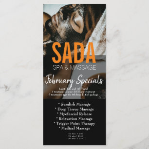 Menu spa Salon Massage Tarifs