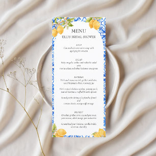 Menu Squeeze   Carreaux méditerranéens Mariage de citro