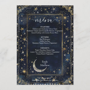 Menu Starry Night Romance Mariage