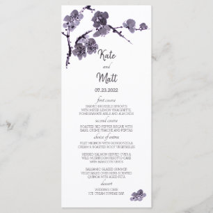Menu Sumie de fleur de prune