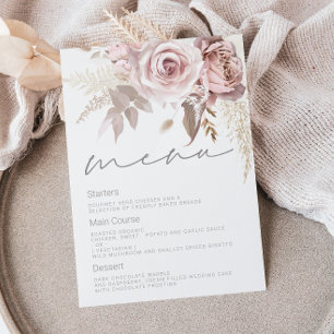 Menu Superbe Mariage floral Blush