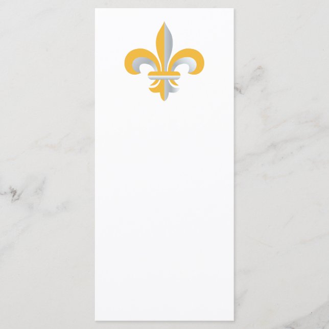 Menu Symbole de Fleur de Lis (Devant)