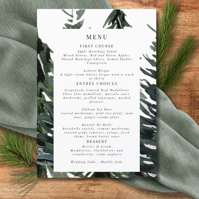 Menu Tartan Russe Forêt Plaid Rouge Noir Vert Blanc (Créateur téléchargé)