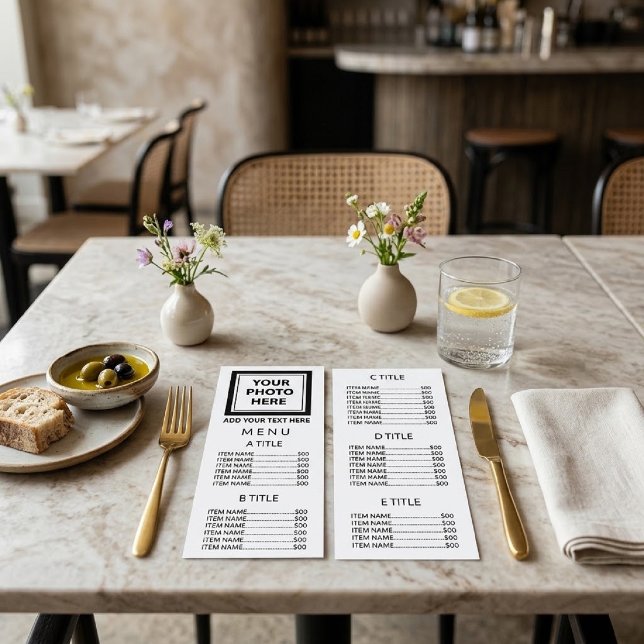 Menu Télécharger une image & Ajouter du texte – Simple (Créateur téléchargé)